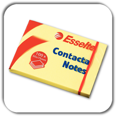 Notes CONTACTA 50x 75 żółte ESSELTE