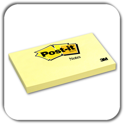 Notes POST-IT 76x176 żółty
