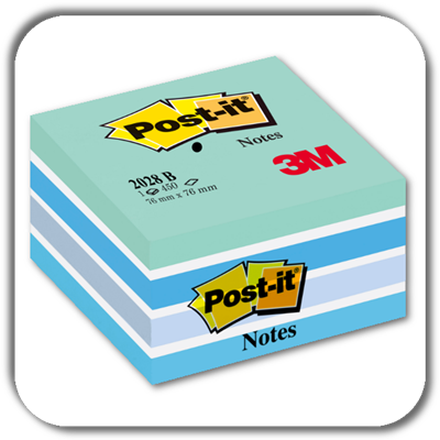 Notes POST-IT 76x76 2028-B akwarela niebieska