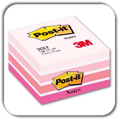 Notes POST-IT 76x76 2028-P akwarela różowa
