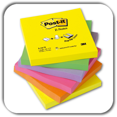 Notes POST-IT 76X76 Z-NOTES (6) R-330-NR