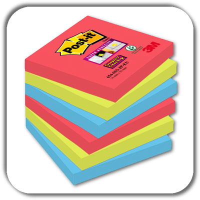 Notes POST-IT 76x76 BORA BORA (6) 654-6SS-JP