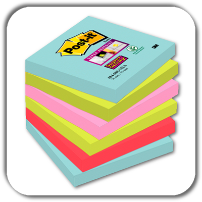 Notes POST-IT 76x76 MIAMI (6) 654-6SS-MIA Notes POST-IT 76x76 MIAMI (6) 654-6SS-MIA