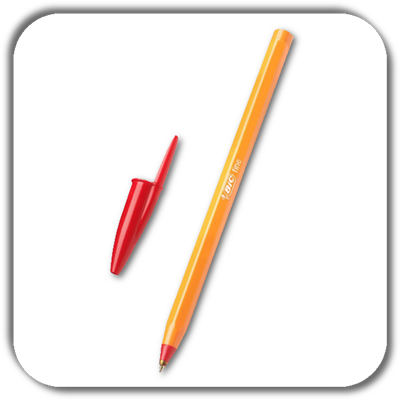 Długopis BIC orange czerwony