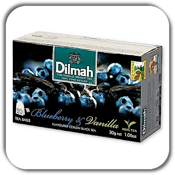 Herbata DILMAH 20 x 1,5 g. z aromatem jagody i wanilii