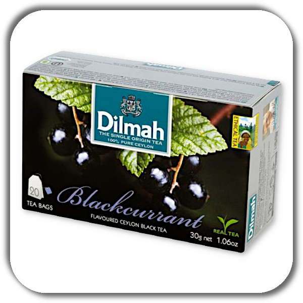Herbata DILMAH 20 x 1,5 g. z aromatem czarnej porzeczki