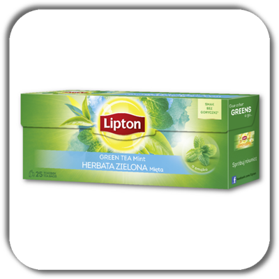 HERBATA LIPTON GREEN 25t. MINT