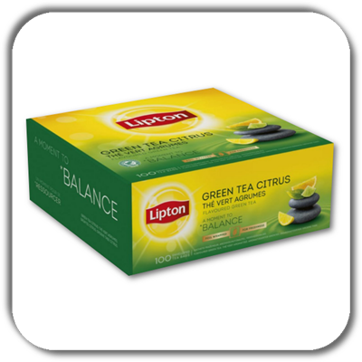 HERBATA LIPTON GREEN 100t. CYTRUS saszetki