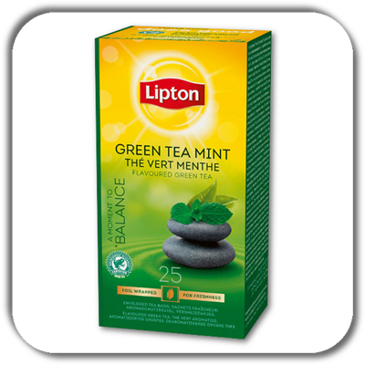 HERBATA LIPTON GREEN 25t. MINT w saszetkach