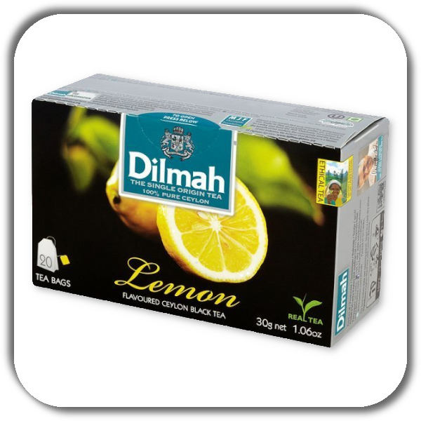 Herbata DILMAH 20 x 1,5 g. z aromatem cytryny
