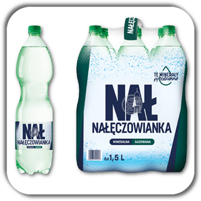 NAŁĘCZOWIANKA 1.5L WODA GAZOWANA