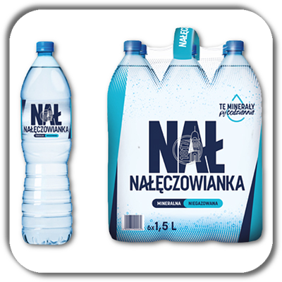 NAŁĘCZOWIANKA 1.5L.WODA NIEGAZOWANA