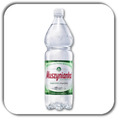 MUSZYNIANKA 1,5l. WODA NISKONASYCONA