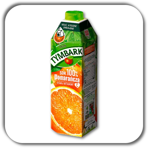Sok TYMBARK 1 L pomarańczowy