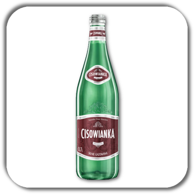 CISOWIANKA 0.7L.(szkło) SILNIE GAZOWANA