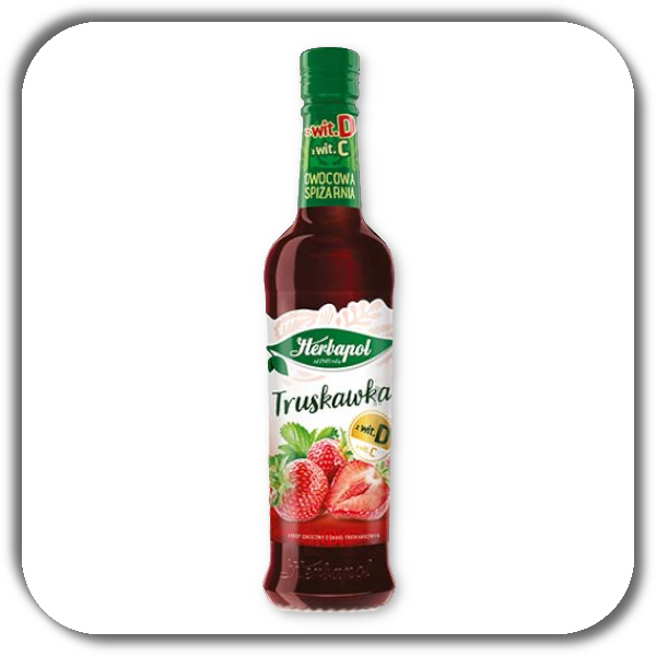 Syrop HERBAPOL 420 ml. truskawkowy