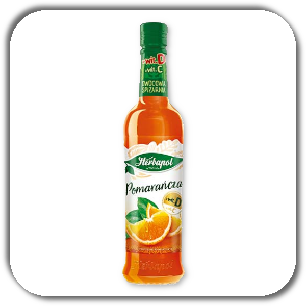 Syrop HERBAPOL 420 ml. pomarańcza