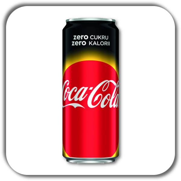 COCA-COLA ZERO 0.33 ml. PUSZKA