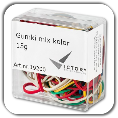 Gumki recepturki VICTORY 15g. w pudełku