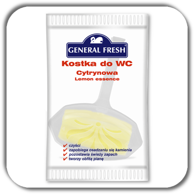 Kostka do WC GENERAL FRESH 35g. cytryna