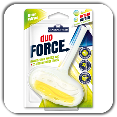 Kostka do WC GENERAL FRESH duo 40g. FORCE cytryna