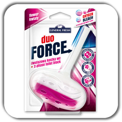 Kostka do WC GENERAL FRESH duo 40g. FORCE kwiaty