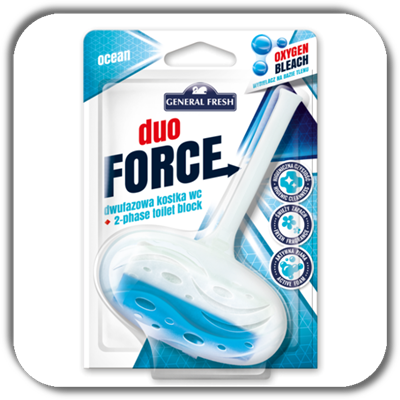Kostka do WC GENERAL FRESH duo 40g. FORCE ocean