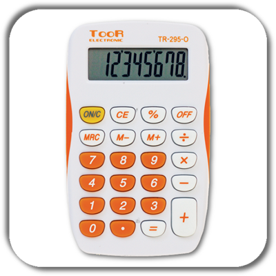Kalkulator TOOR TR-295 biało-pomarańczowy