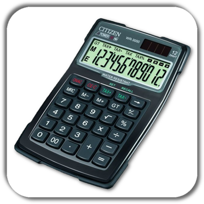Kalkulator CITIZEN WR-3000 wodoodporny
