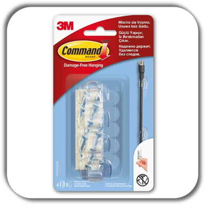 Uchwyty do kabli COMMAND 3M małe 17017 Uchwyty do kabli COMMAND 3M małe 17017