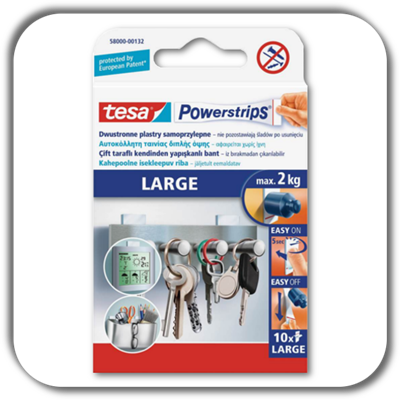 Plastry samoprzylepne POWERSTRIPS TESA 10szt. Plastry samoprzylepne POWERSTRIPS TESA 10szt.