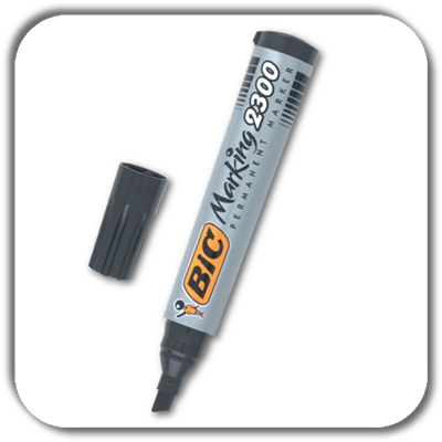 Marker BIC 2300 perm.czarny końc. ścięta Marker BIC 2300 perm.czarny końc. ścięta