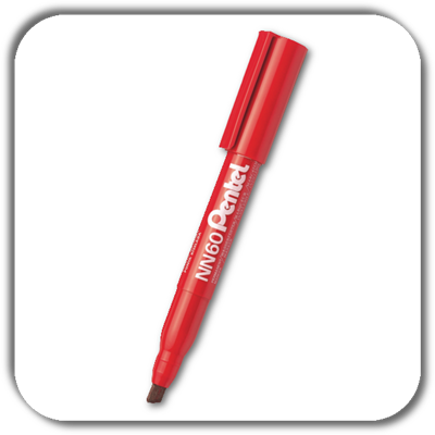 Marker PENTEL NN60 czarny końc.ścięta Marker PENTEL NN60 czarny końc.ścięta