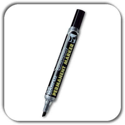 Marker PENTEL NLF60 czarny końc.ścięta Marker PENTEL NLF60 czarny końc.ścięta