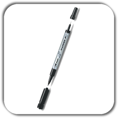 Marker PILOT dwus.CD/DVD SC-TM czarn