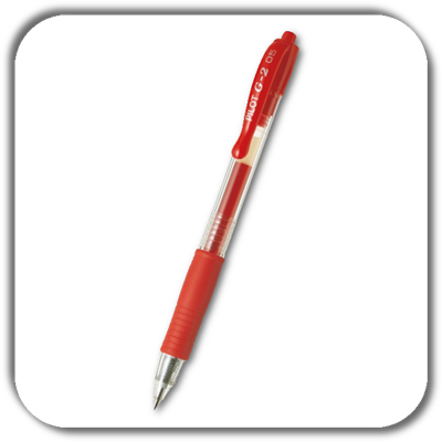 Długopis PILOT G2 żel. czerwony