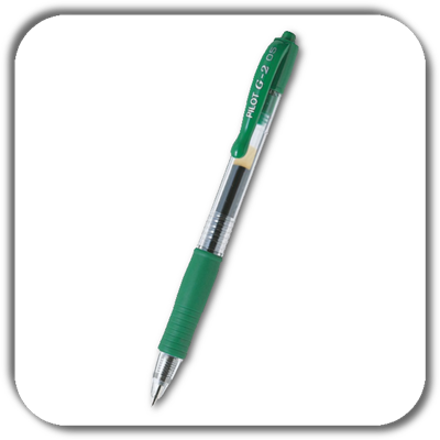 Długopis PILOT G2 żel. zielony