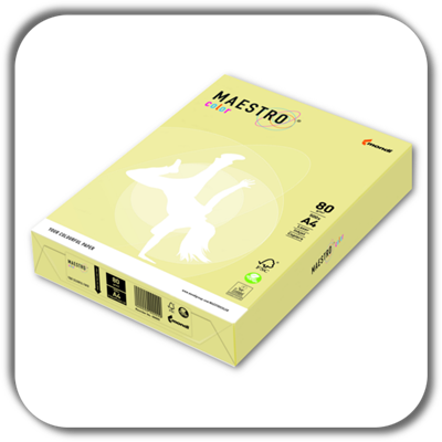 Xero A4 MAESTRO 80g. pastel żółty (23)