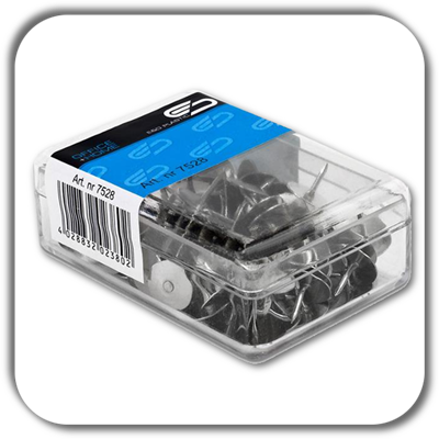 Pinezki E&D Plastic a'50 metalowe srebrne Pinezki E&D Plastic a'50 metalowe srebrne