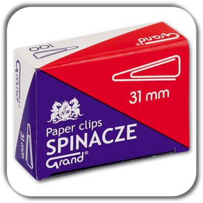 Spinacze GRAND 31 mm. trójkątne Spinacze GRAND 31 mm. trójkątne