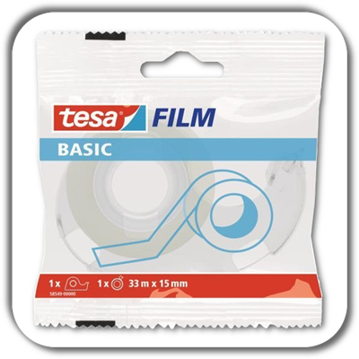 Taśma klej. TESA 33/15 BASIC z dynspenserem