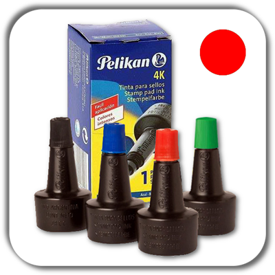 Tusz do stempli PELIKAN czerwony