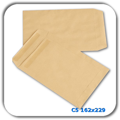 Koperta C5 (50) SK brązowa