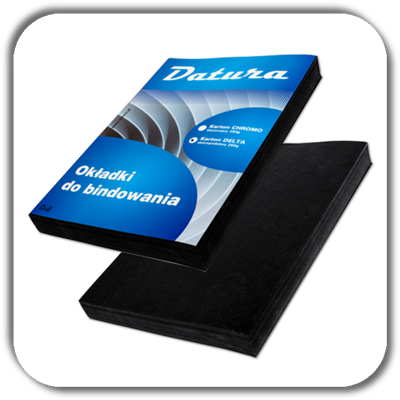Okładki do bind. DATURA A4 270g.(100) skóra czarna Okładki do bind. DATURA A4 270g.(100) skóra czarna
